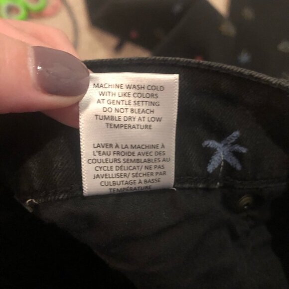 TINSELTOWN Graphic Print Black Skinny Jeans - Picture 9 of 10